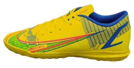 کفش فوتبال مردانه مدل یاس چمن مصنوعی 2022 رنگ زرد
